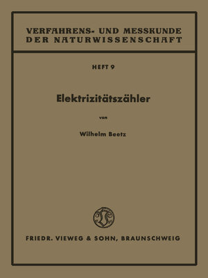 cover image of Elektrizitätszähler